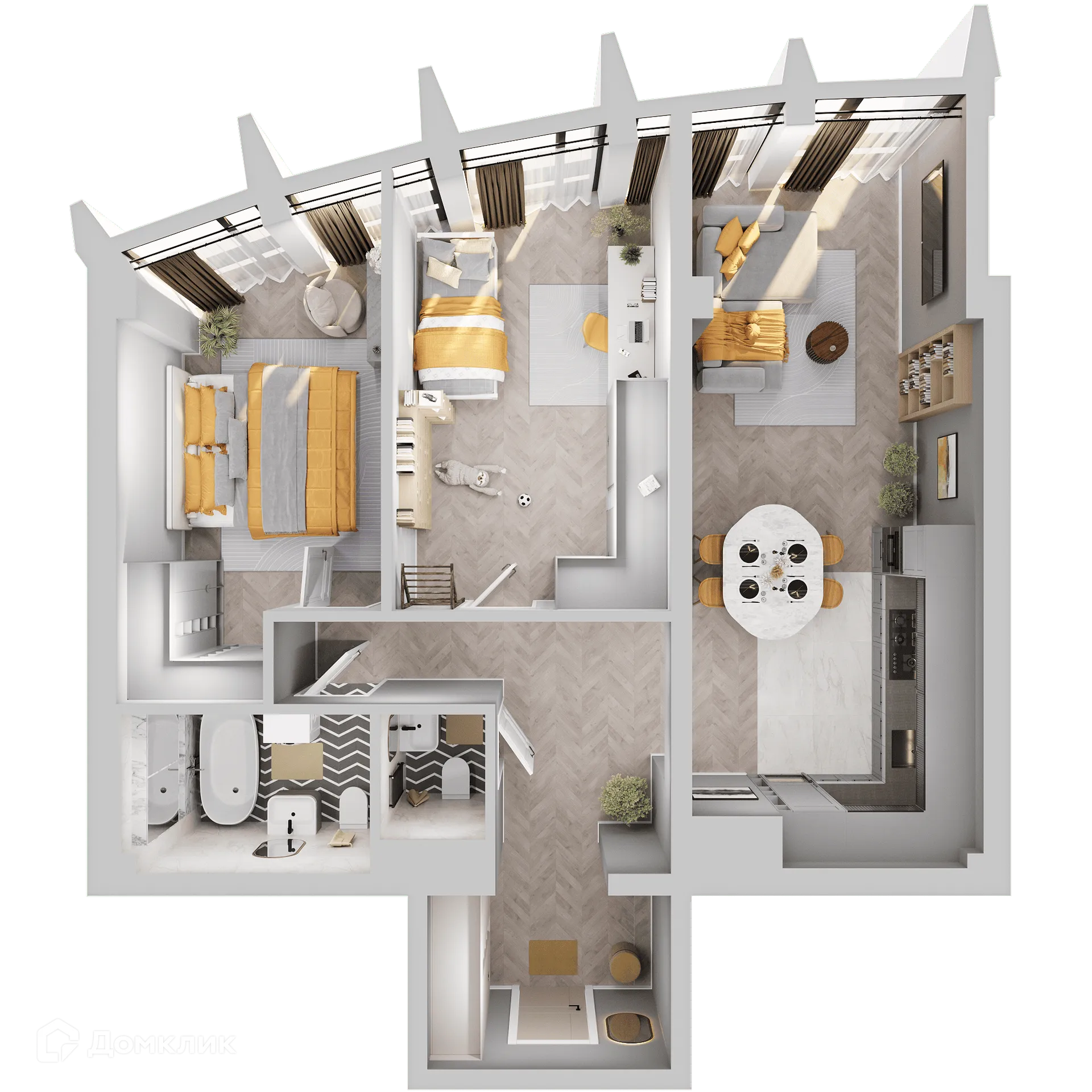 Фото квартиры в ЖК ЗВЕЗДЫ