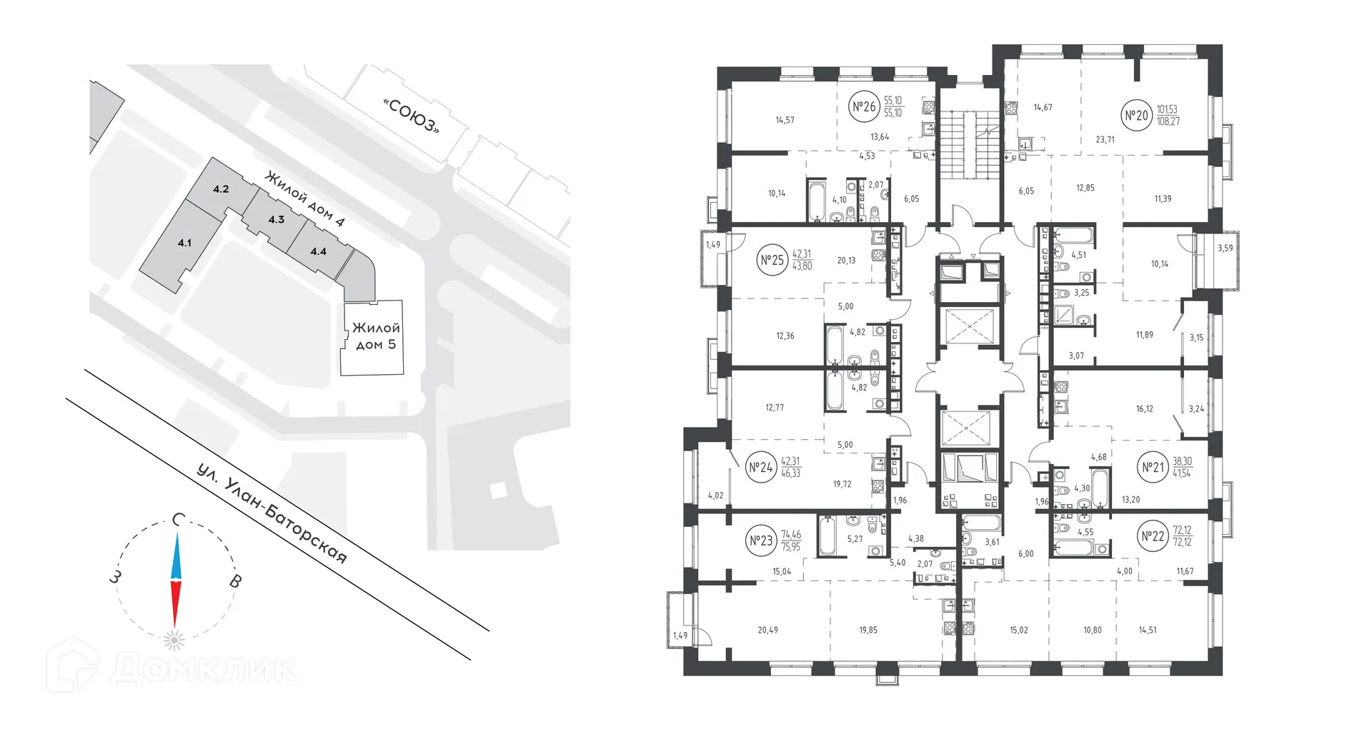 Фото квартиры в ЖК "СОЮЗ PRIORITY"(Союз Приорити)