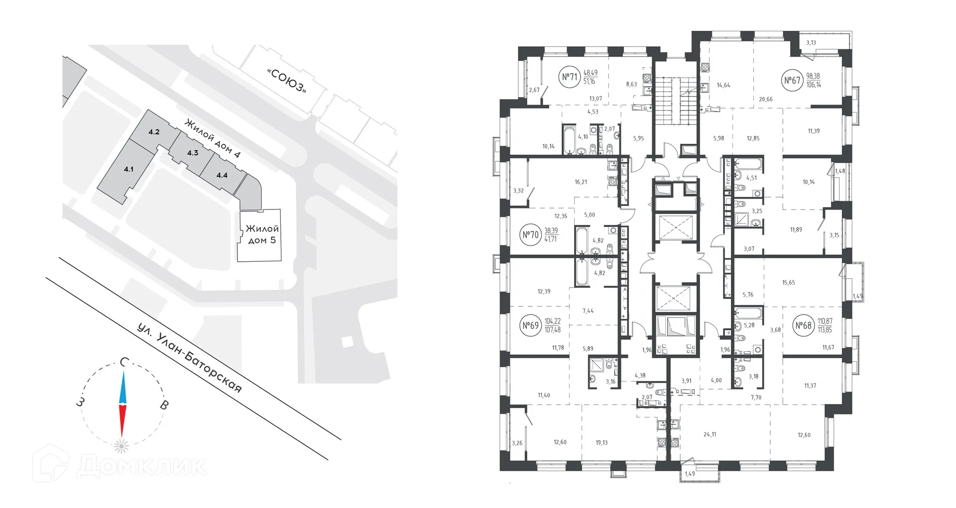 Фото квартиры в ЖК "СОЮЗ PRIORITY"(Союз Приорити)