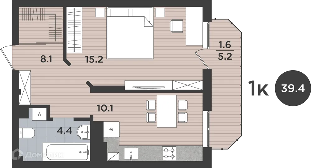Фото квартиры в ЖК "ЛЕВАДА"