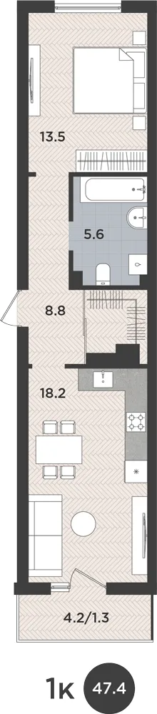 Фото квартиры в ЖК "ЛЕВАДА"