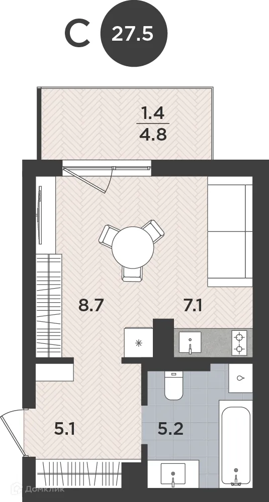 Фото квартиры в ЖК "ЛЕВАДА"