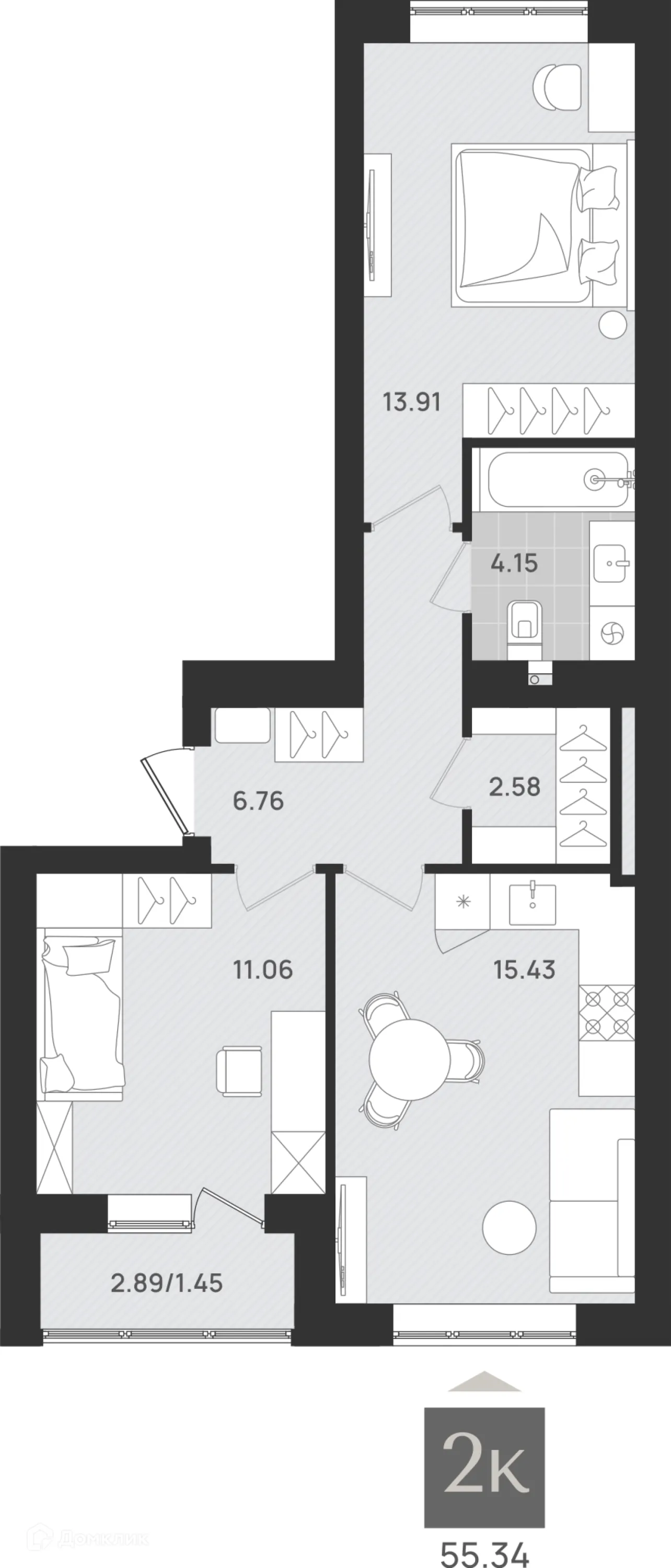 Фото квартиры в ЖК Этюд
