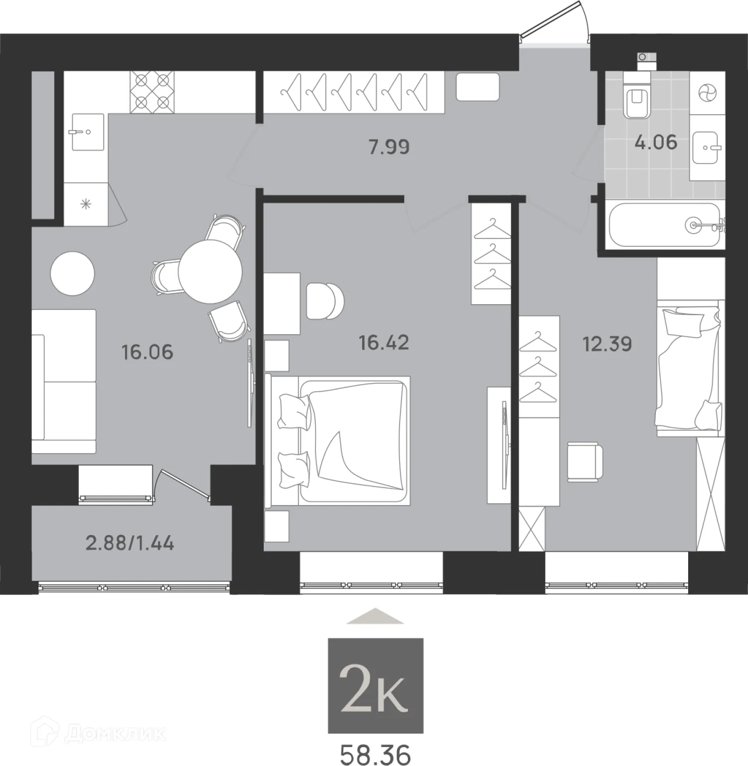 Фото квартиры в ЖК Этюд