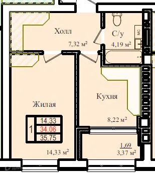 Фото квартиры в ЖК "ТАНГО"