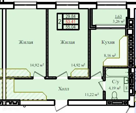 Фото квартиры в ЖК "ТАНГО"