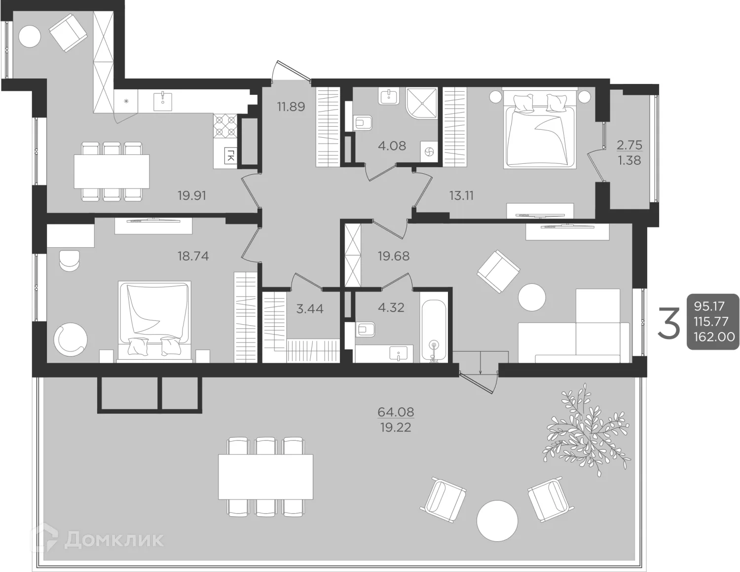 Фото квартиры в ЖК История
