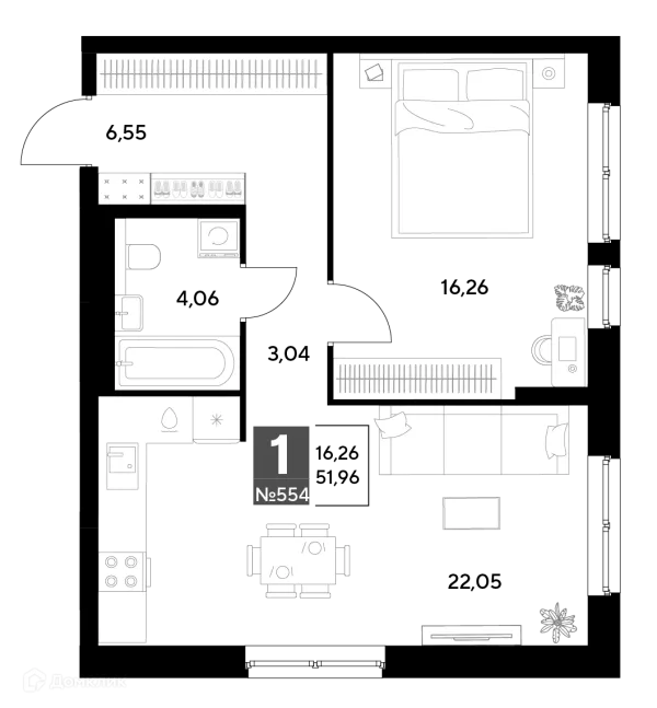 Квартира в ЖК Космопарк