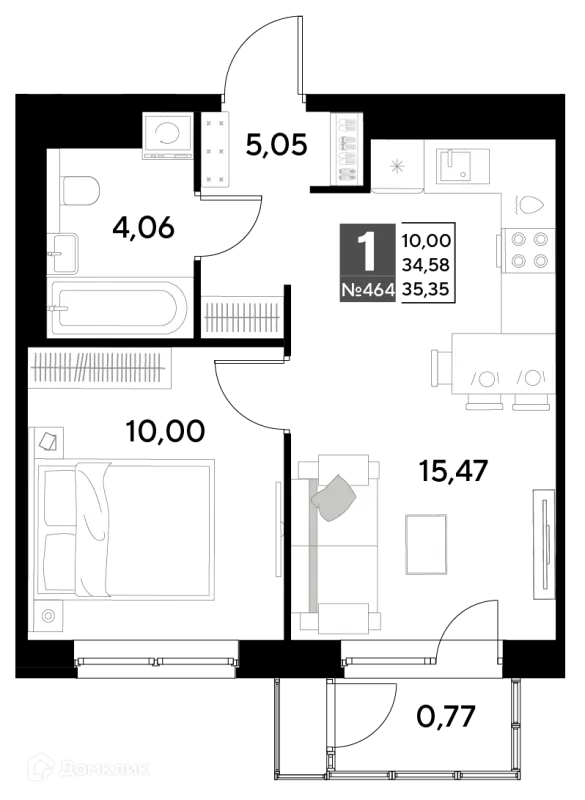 Квартира в ЖК Космопарк