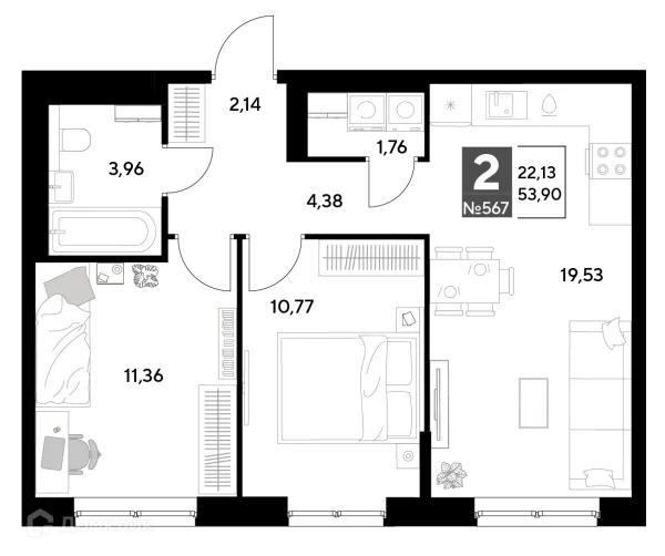 Квартира в ЖК Космопарк