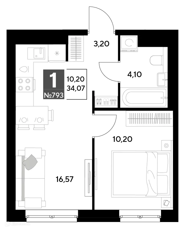 Квартира в ЖК Космопарк