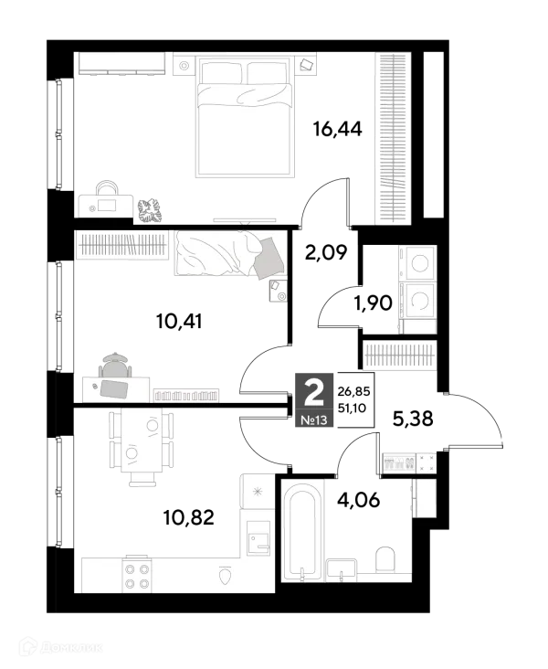 Квартира в ЖК Космопарк