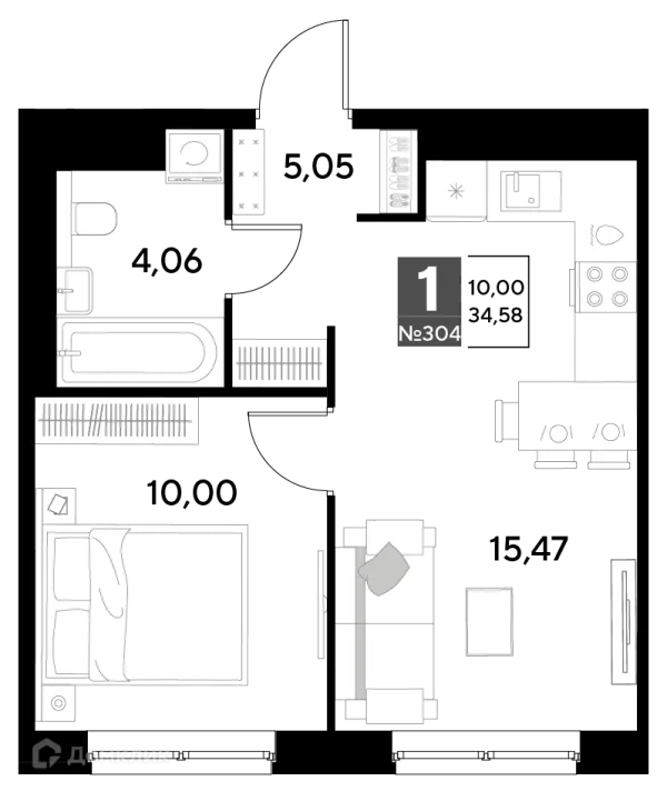 Квартира в ЖК Космопарк