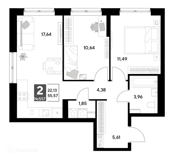 Квартира в ЖК Космопарк