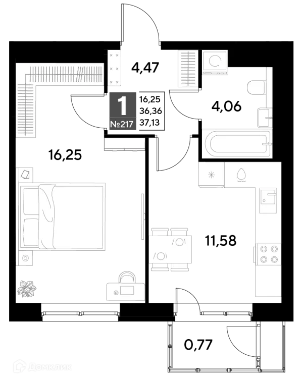 Квартира в ЖК Космопарк