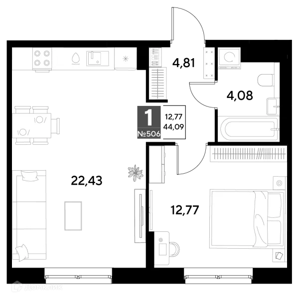 Квартира в ЖК Космопарк