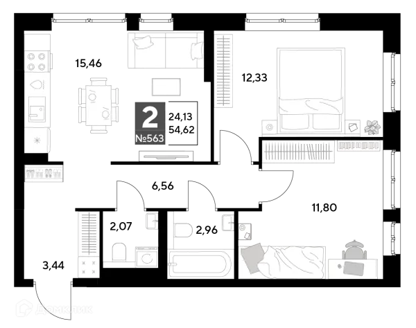 Квартира в ЖК Космопарк