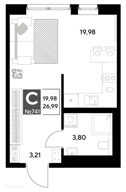 Квартира в ЖК Космопарк