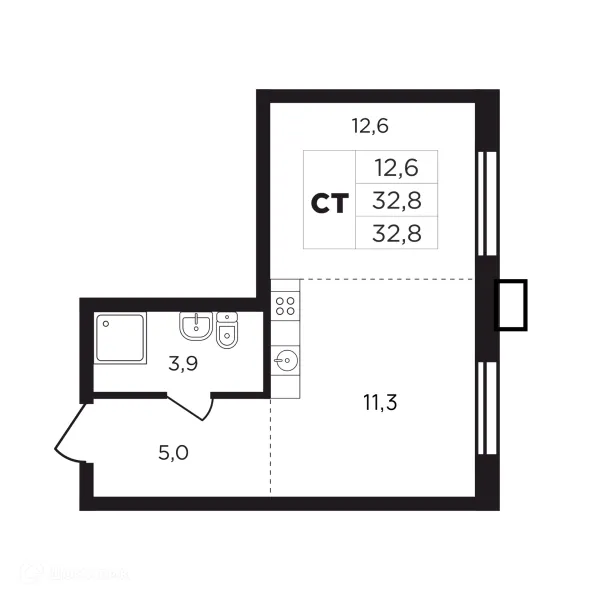 Квартира в ЖК "Соседи"