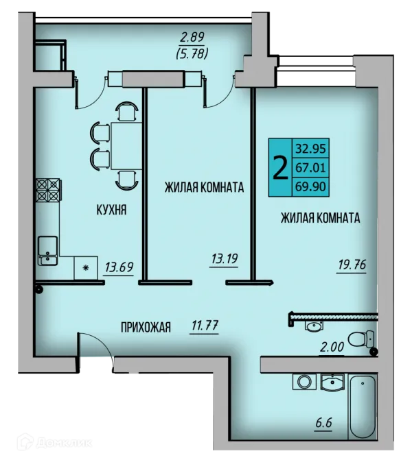 Квартира в ЖК КРЕЧЕТНИКОВ ПАРК