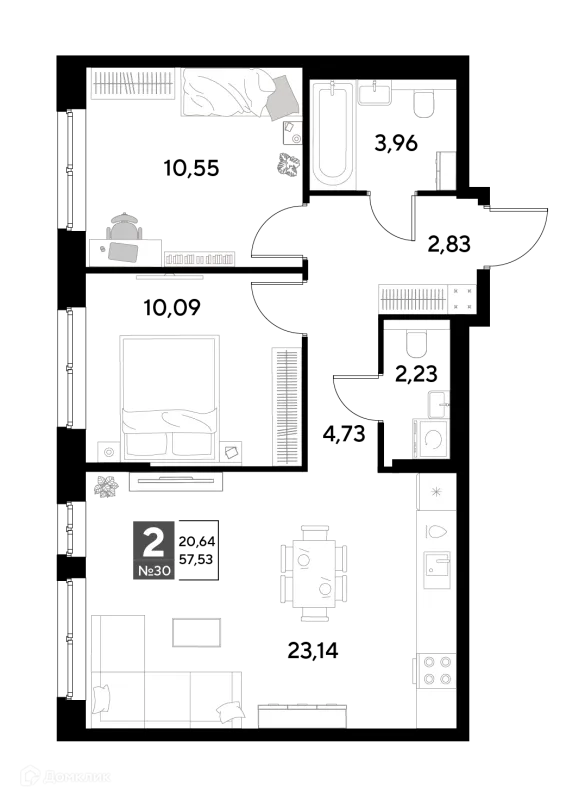 Квартира в ЖК Космопарк