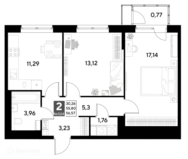 Квартира в ЖК Космопарк