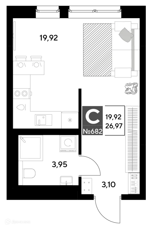 Квартира в ЖК Космопарк