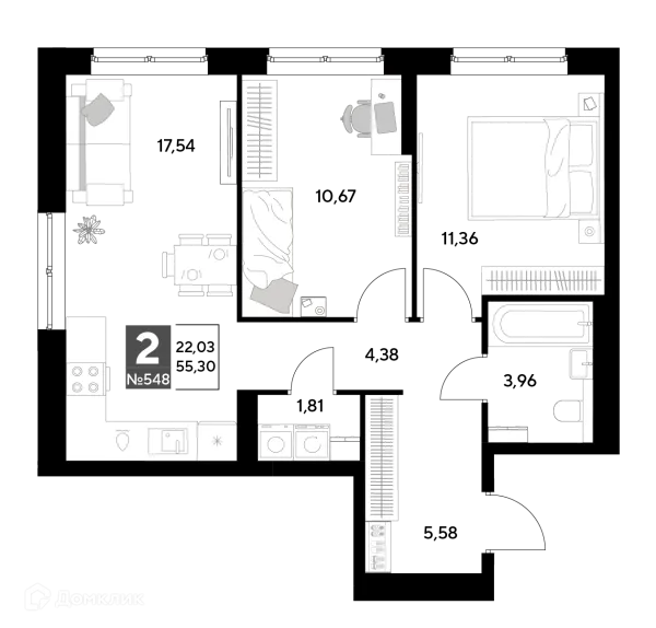 Квартира в ЖК Космопарк