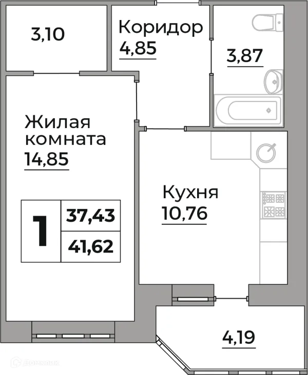 Квартира в ЖК Кошелев Парк