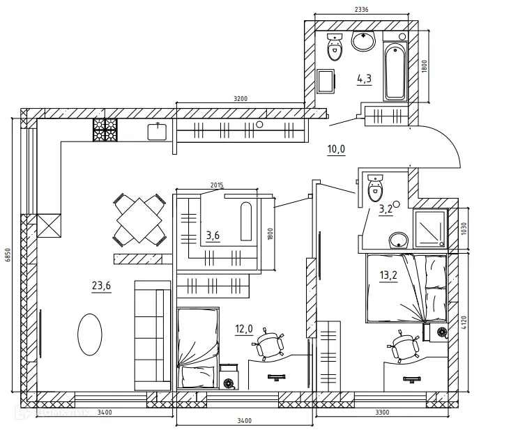 Фото квартиры в ЖК "ЧЕМПИОН ПАРК"