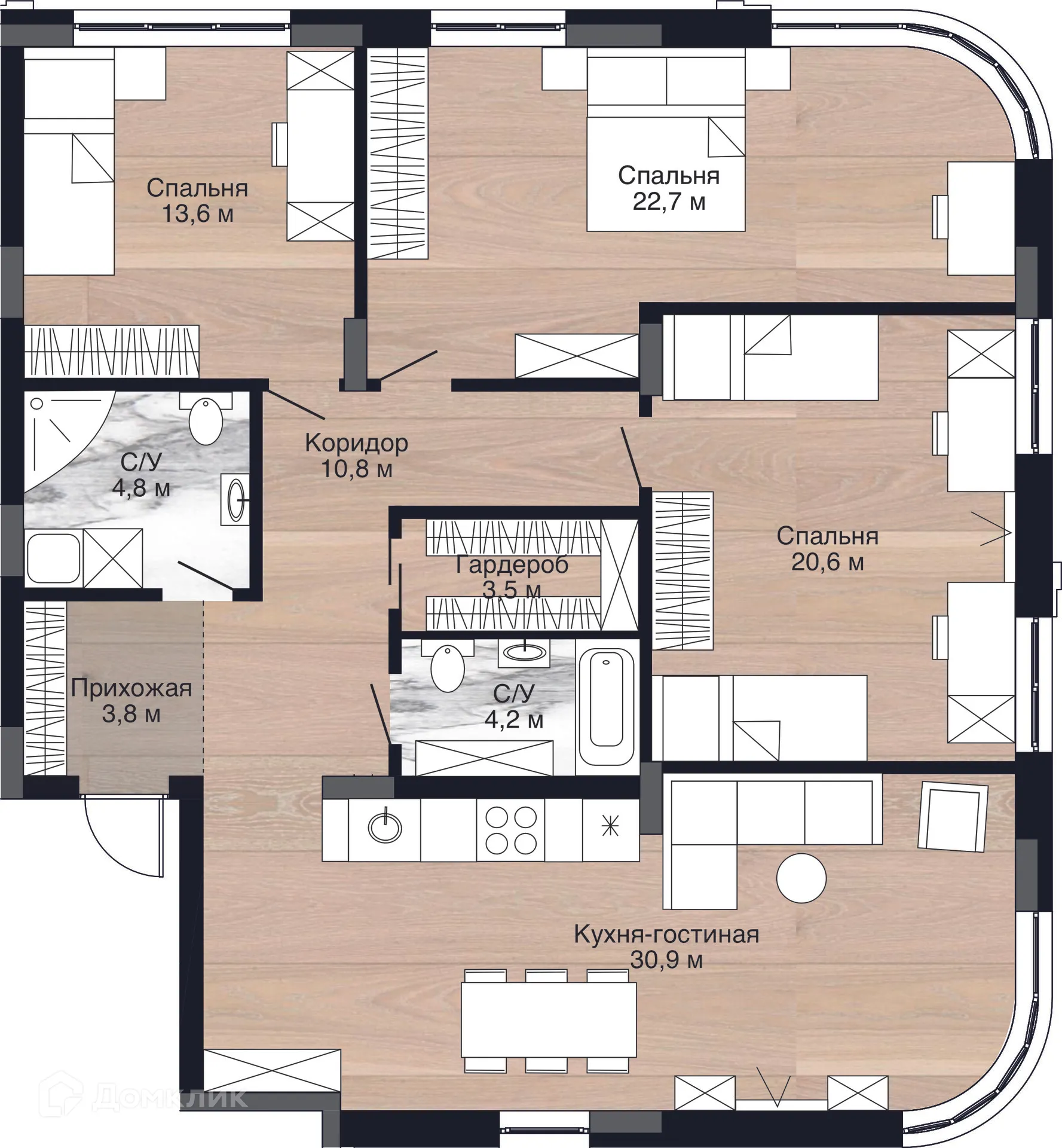 Фото квартиры в ЖК Южный