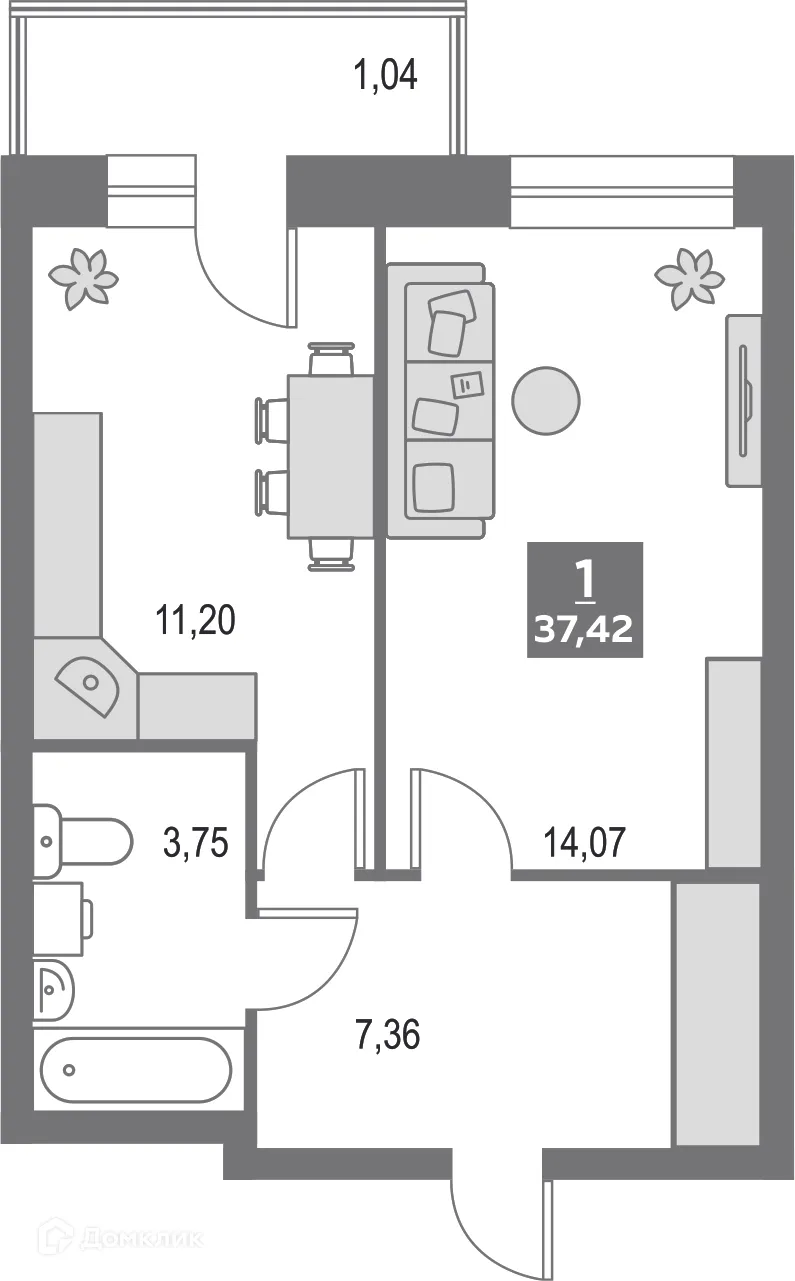 Фото квартиры в ЖК "Green City (Грин Сити)"