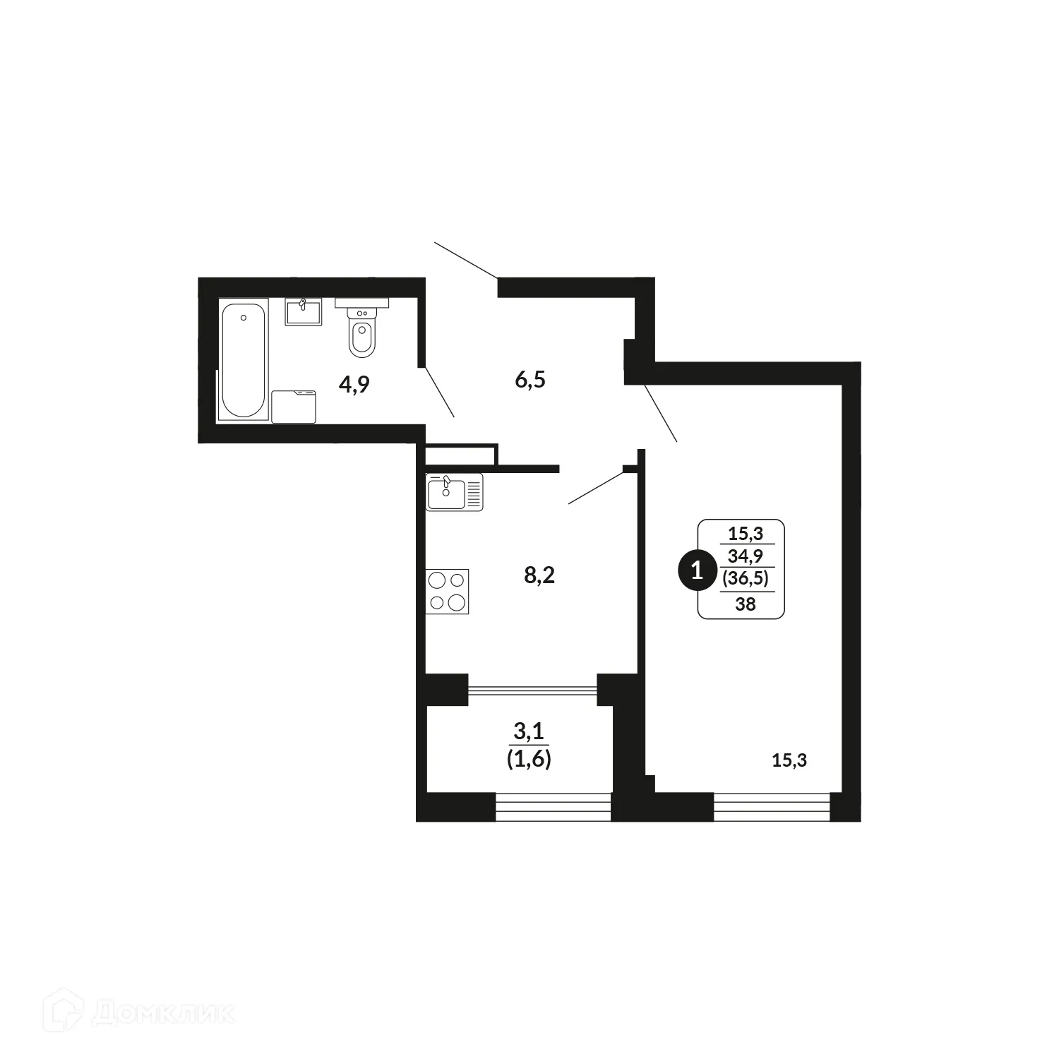 Фото квартиры в ЖК Х2