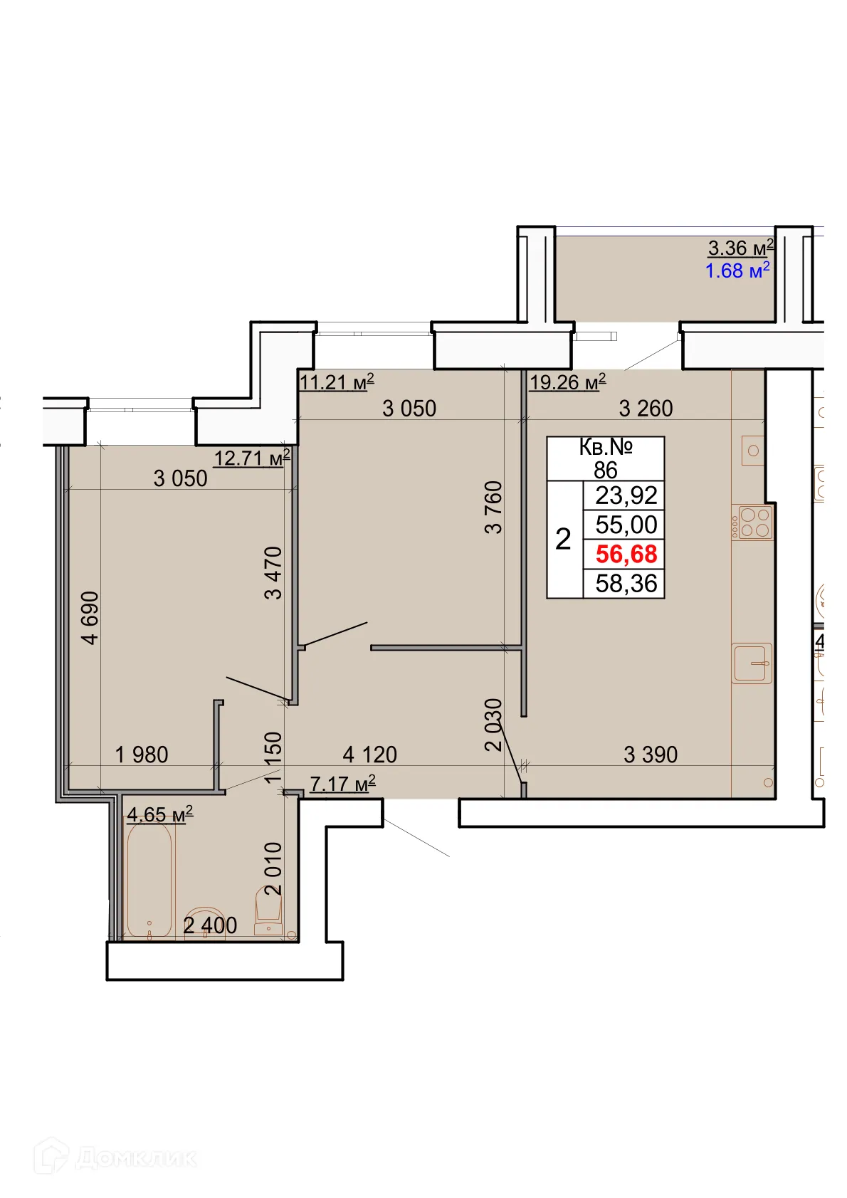 Фото квартиры в ЖК Лесной квартал