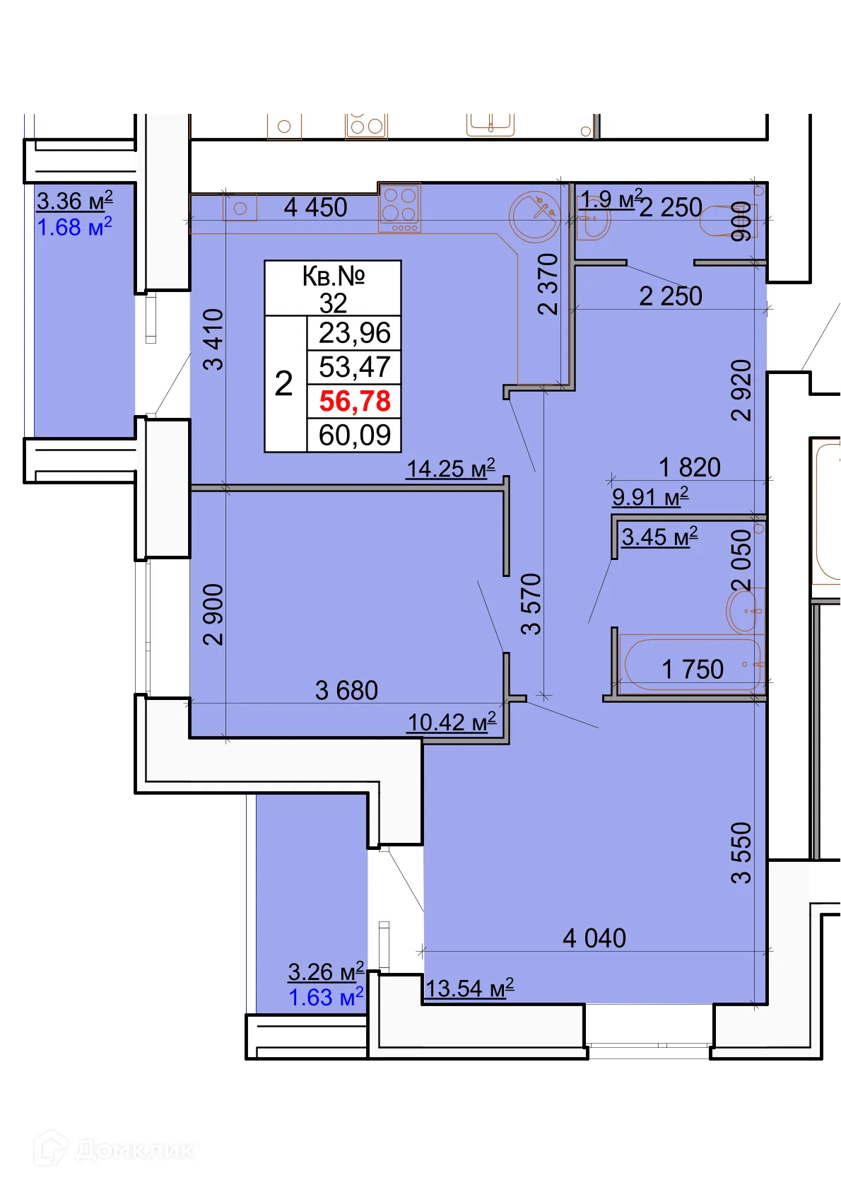 Фото квартиры в ЖК Лесной квартал