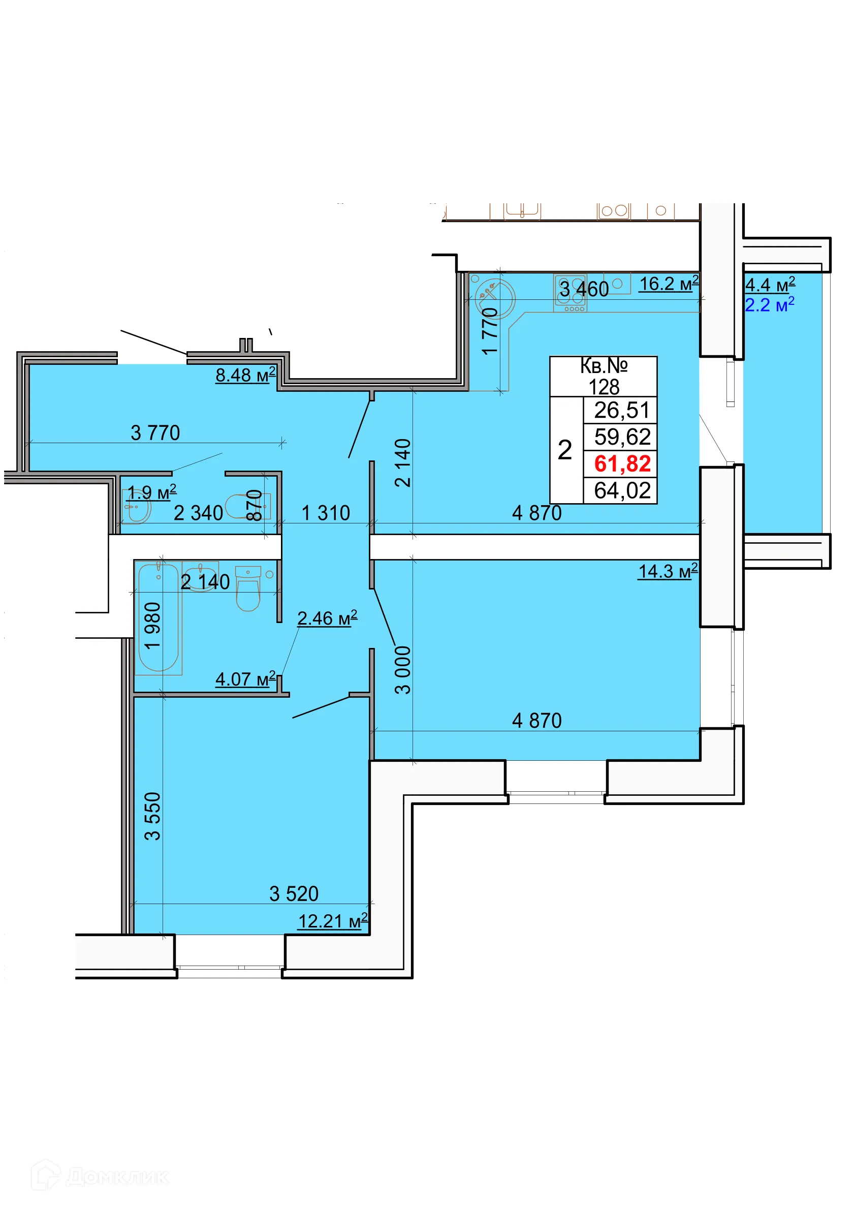 Фото квартиры в ЖК Лесной квартал