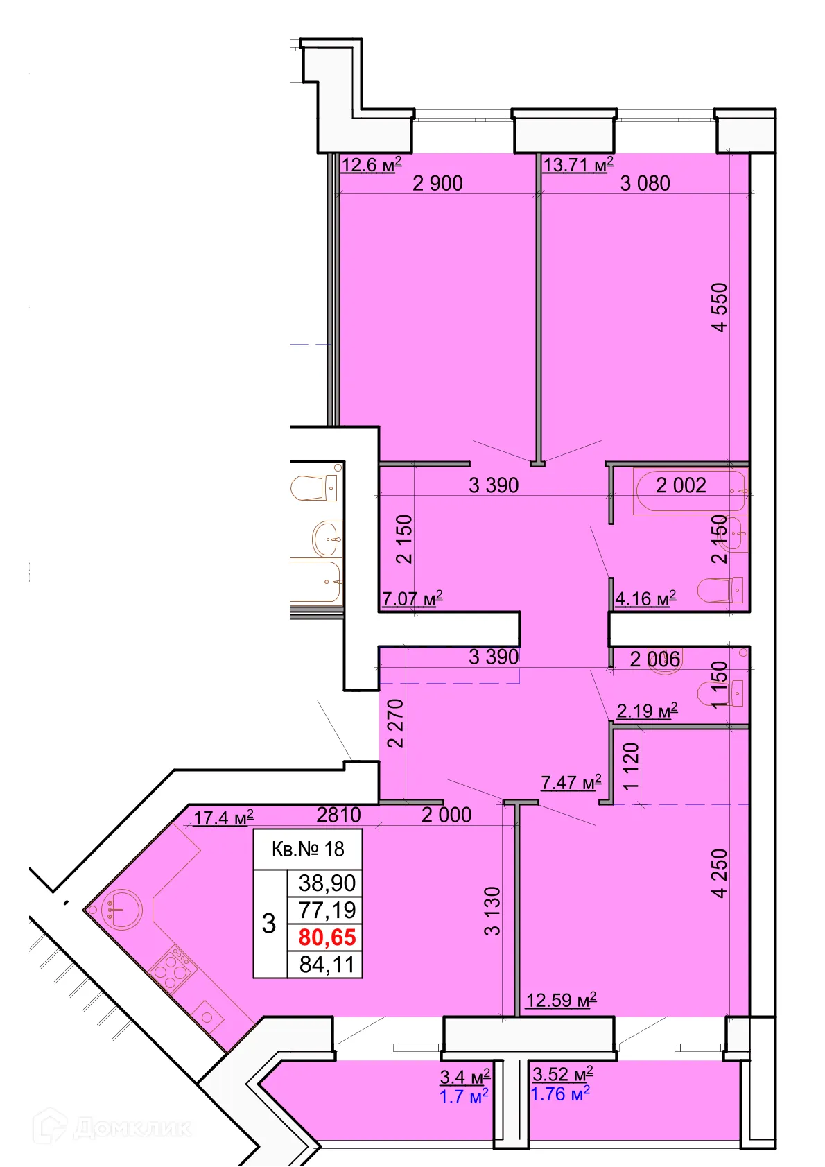 Фото квартиры в ЖК Лесной квартал