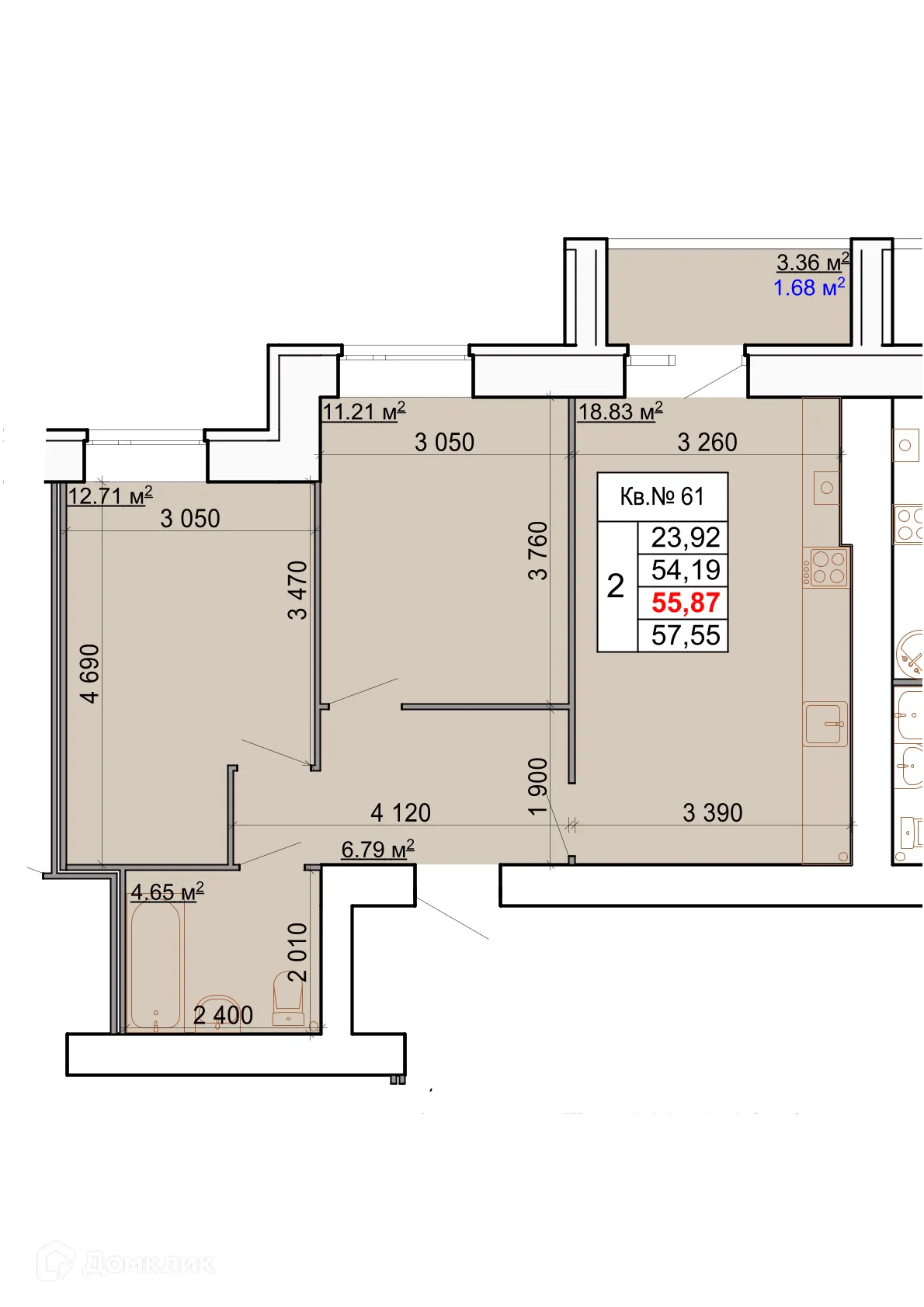 Фото квартиры в ЖК Лесной квартал