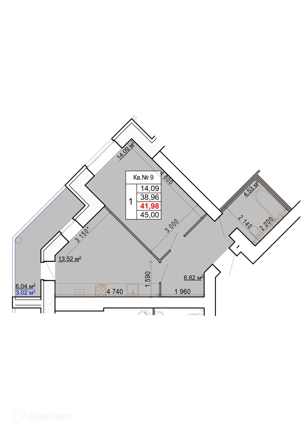 Фото квартиры в ЖК Лесной квартал