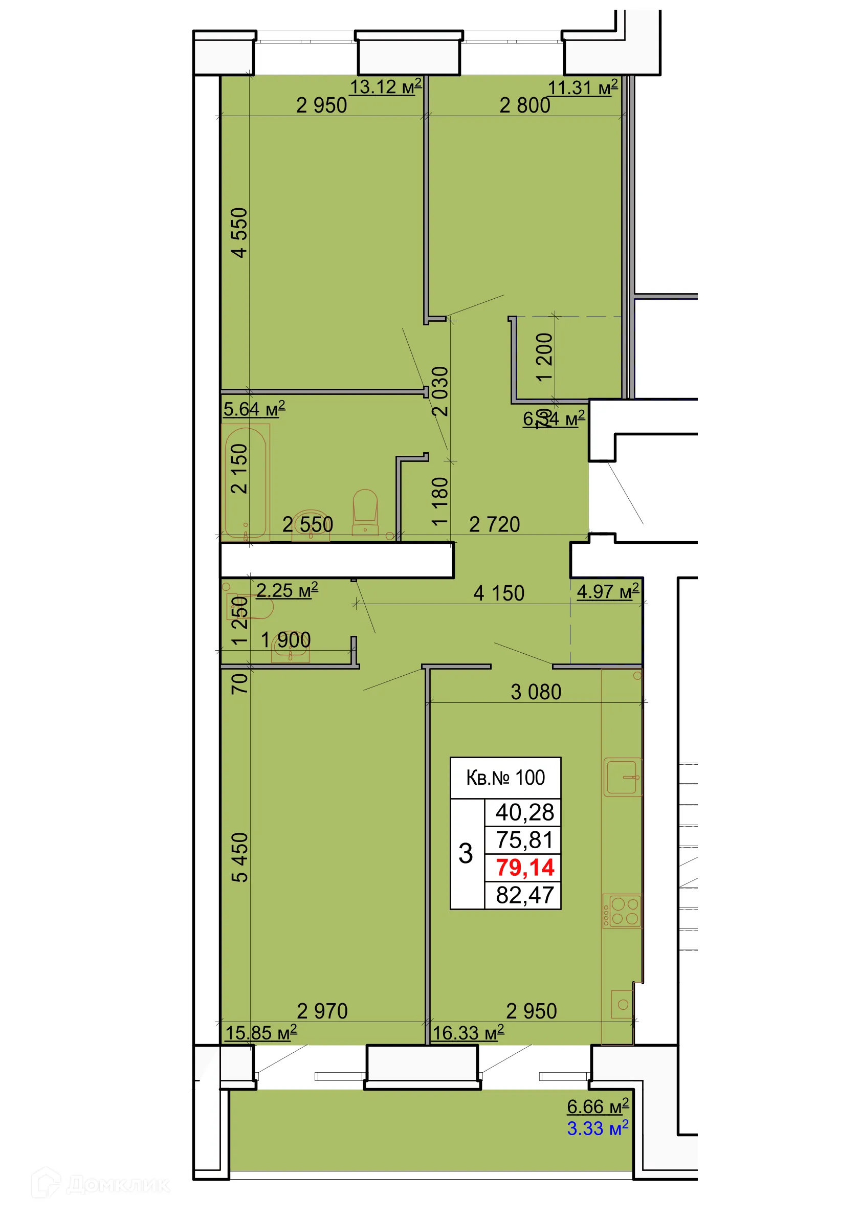Фото квартиры в ЖК Лесной квартал