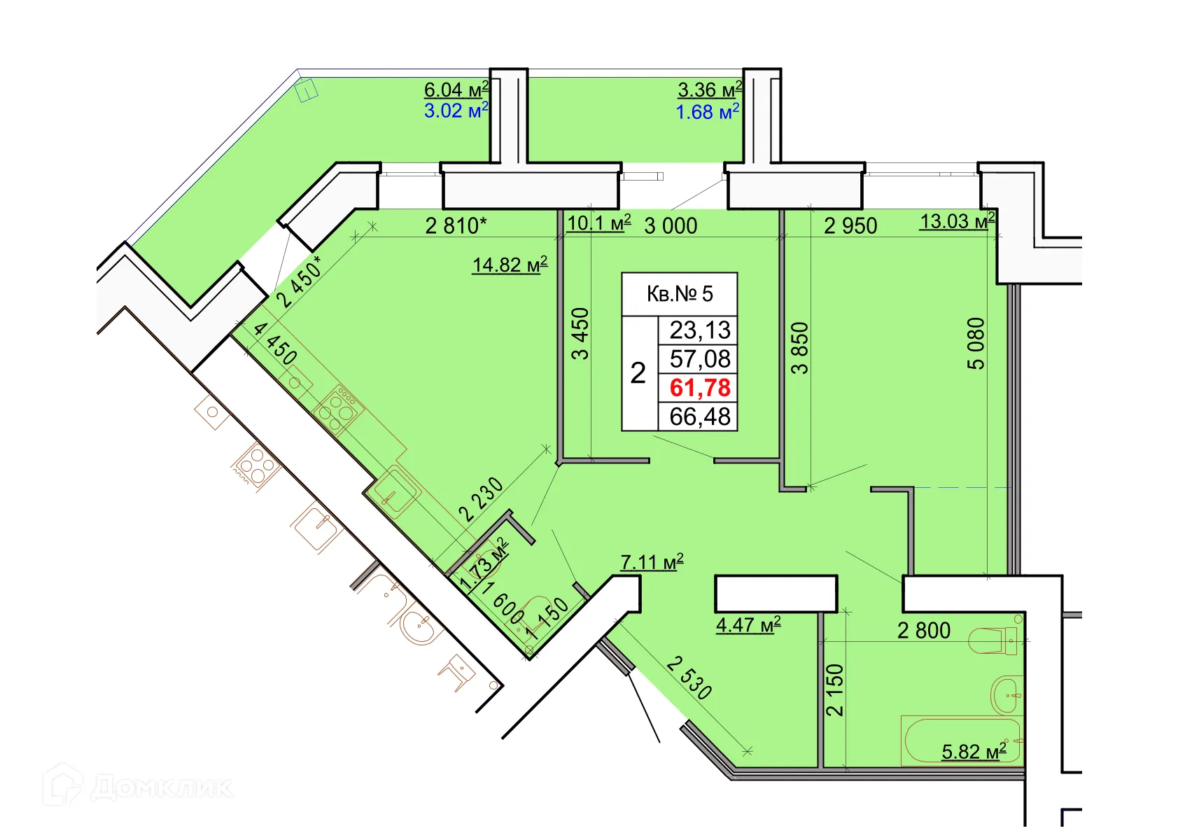 Фото квартиры в ЖК Лесной квартал