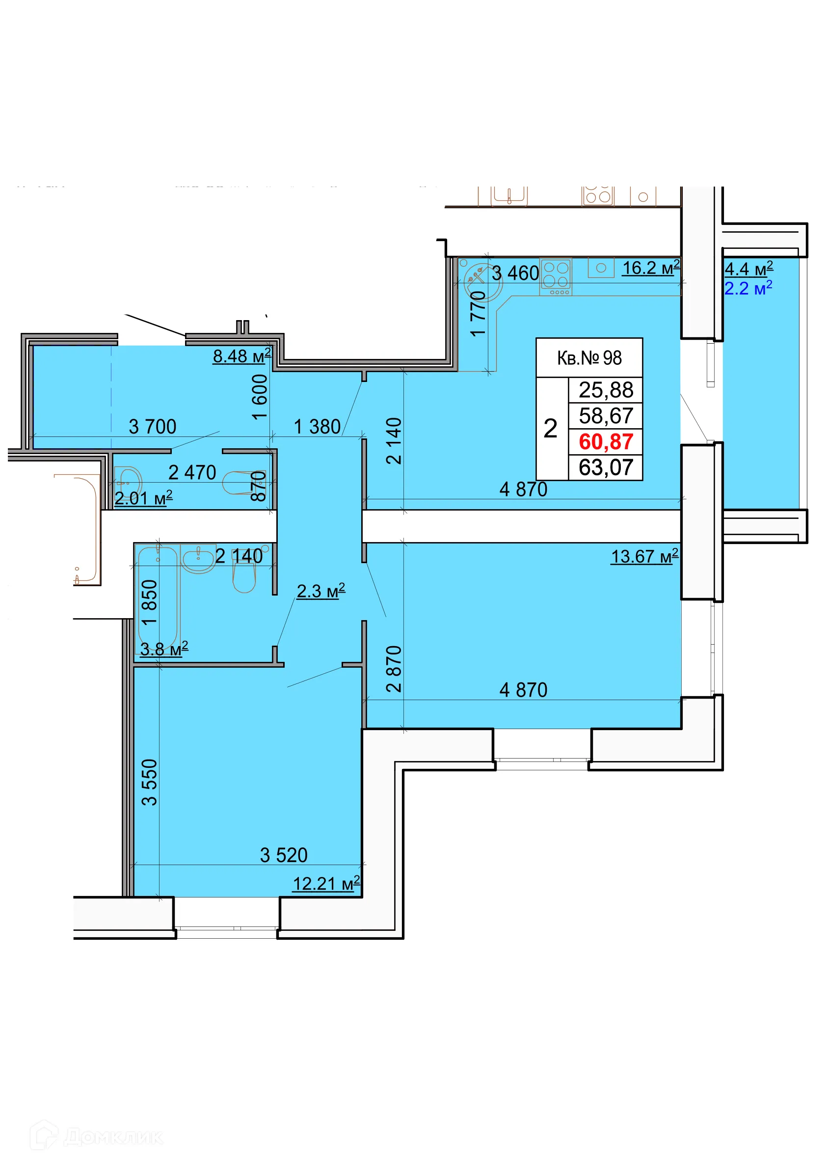 Фото квартиры в ЖК Лесной квартал