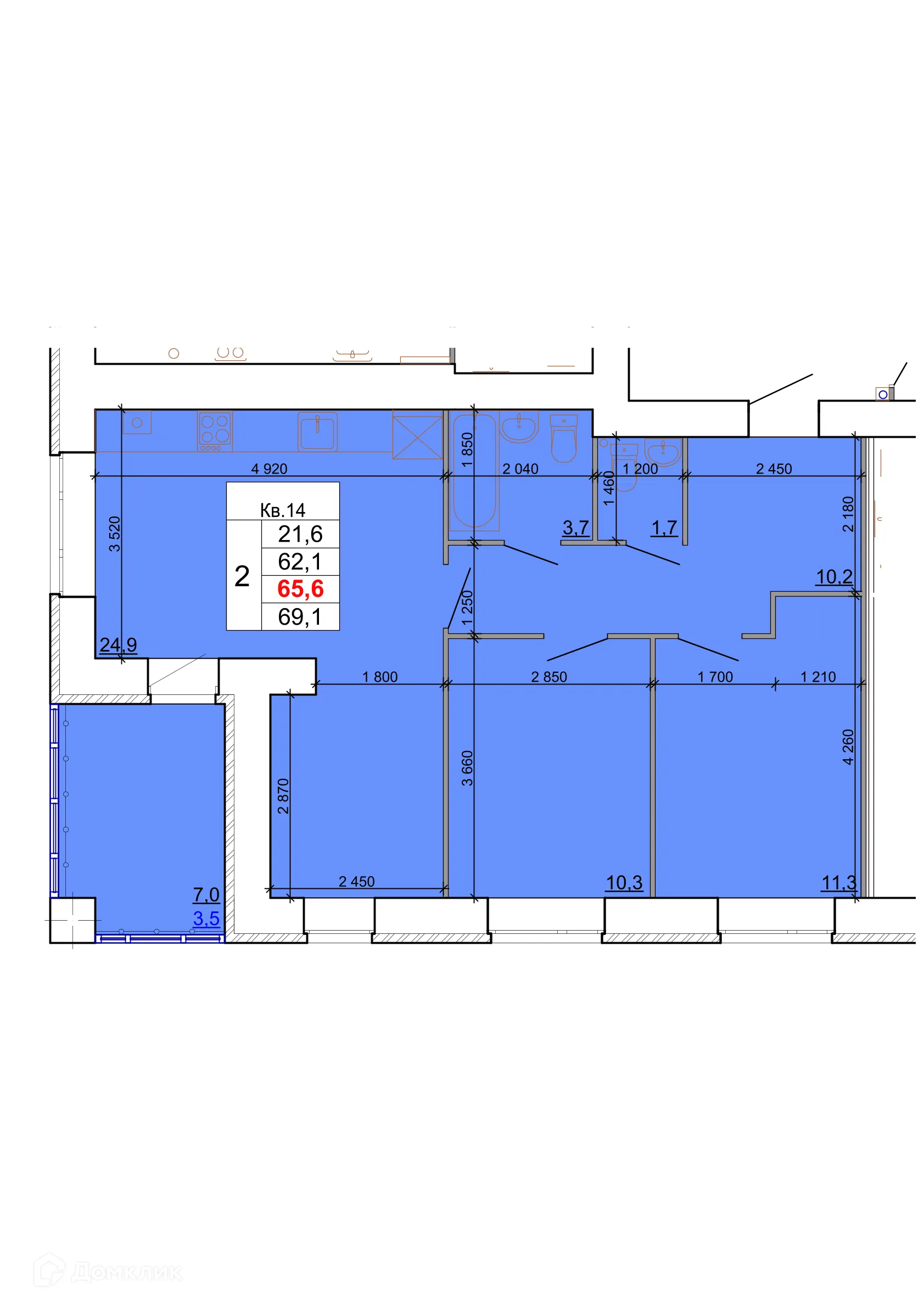 Фото квартиры в ЖК Лесной квартал