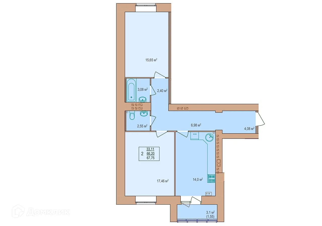 Фото квартиры в ЖК Энергия