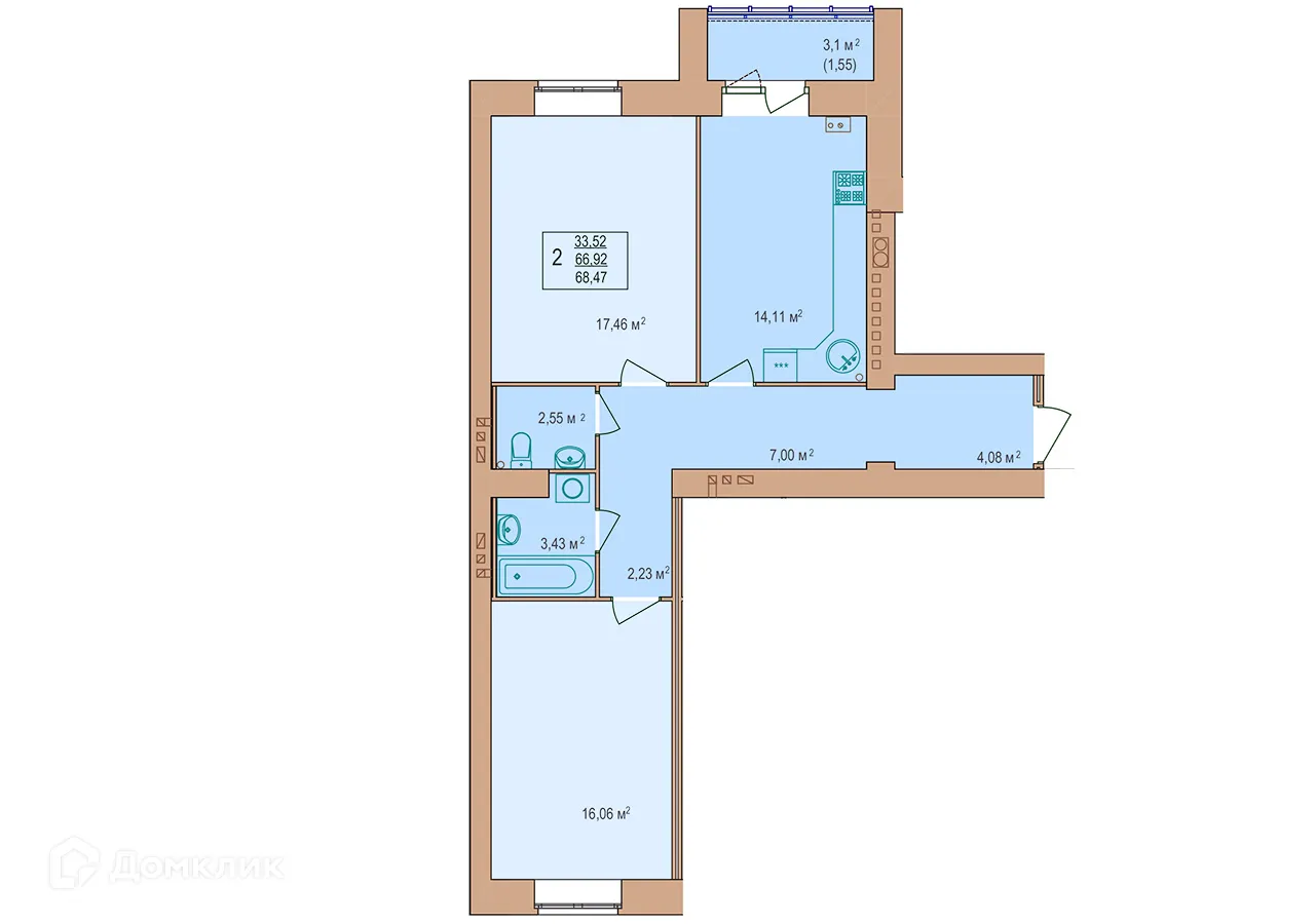 Фото квартиры в ЖК Энергия