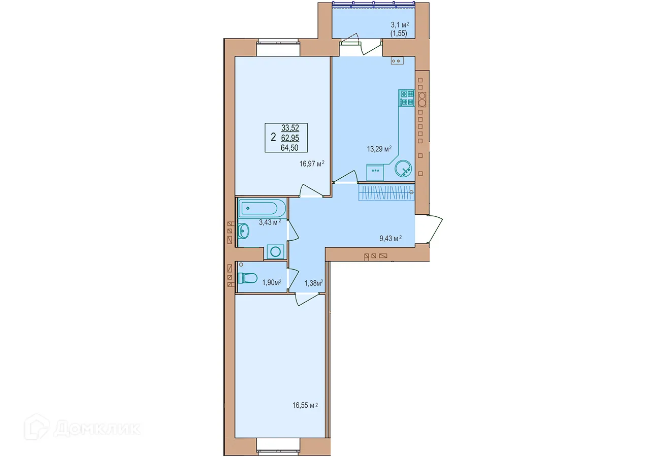 Фото квартиры в ЖК Энергия