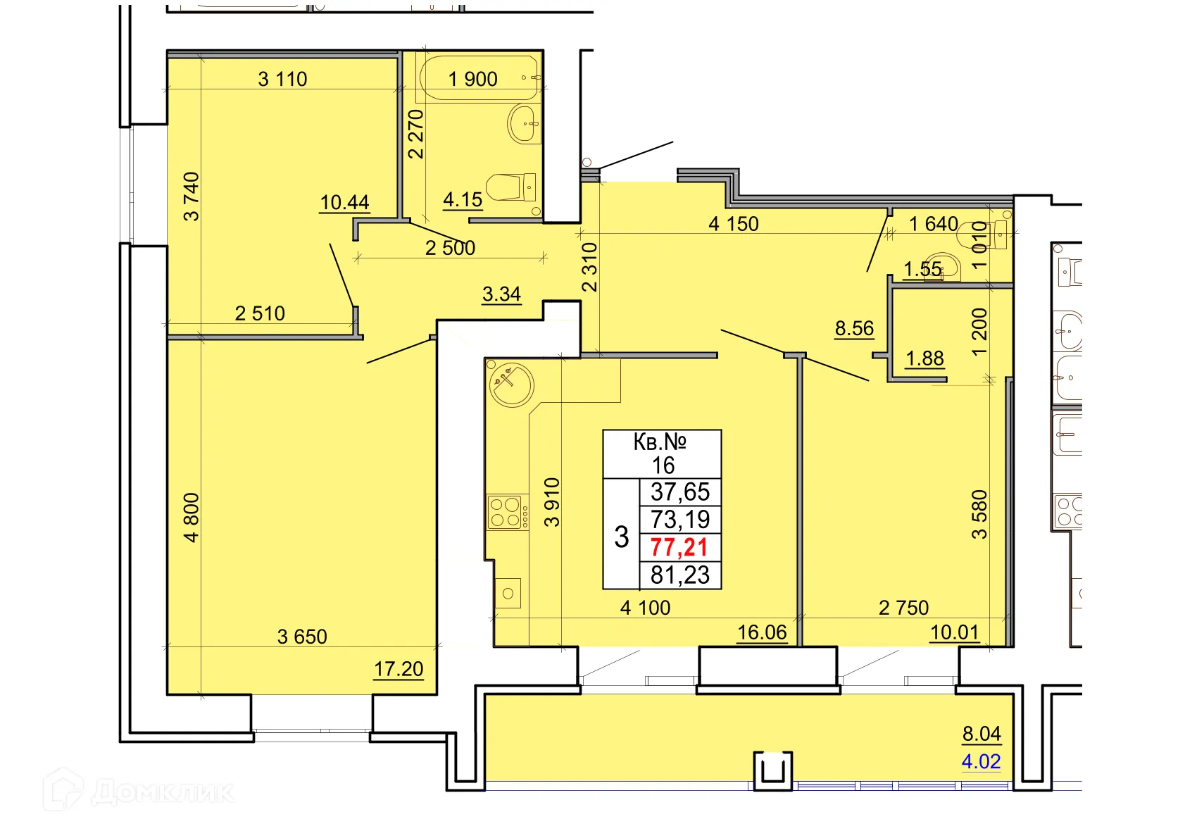 Фото квартиры в ЖК ПРАЙМ