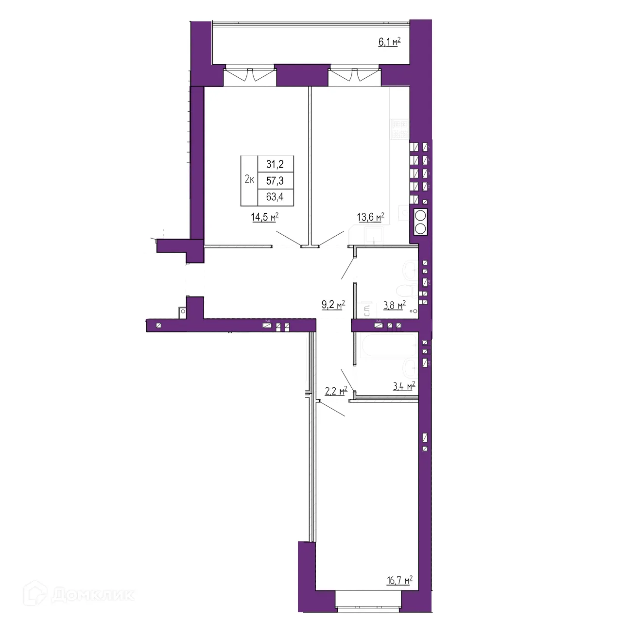 Фото квартиры в ЖК Движение