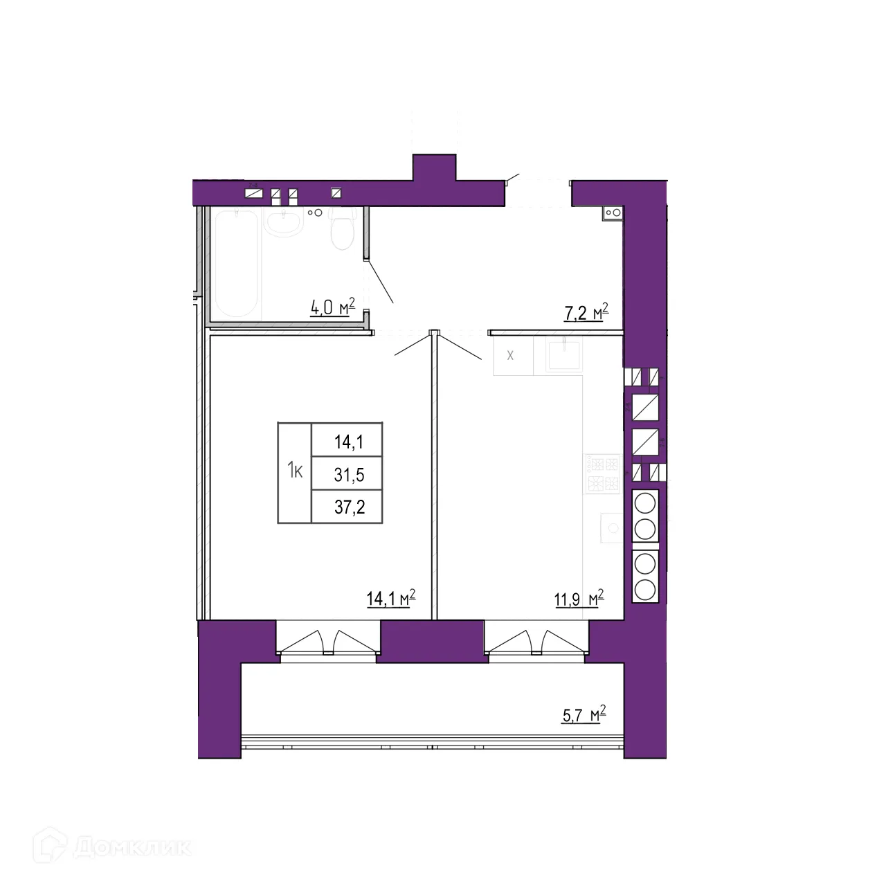 Фото квартиры в ЖК Движение