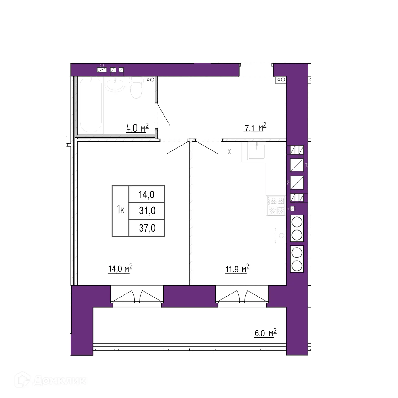 Фото квартиры в ЖК Движение